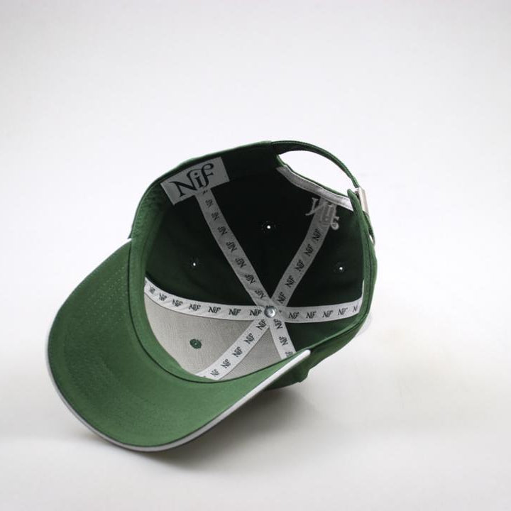 Casquette Vert Olive & Blanc